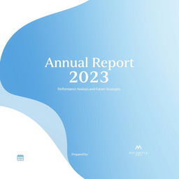 Create a beautiful and professional report cover page featuring a sleek design with a modern aesthetic
