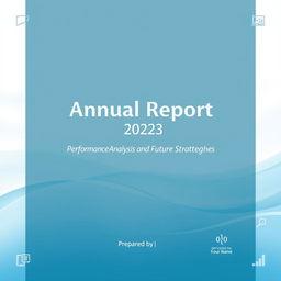 Create a beautiful and professional report cover page featuring a sleek design with a modern aesthetic