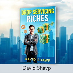 An eye-catching eBook cover design for "Drop Servicing Riches" by David Sharp