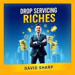 An eye-catching eBook cover design for "Drop Servicing Riches" by David Sharp