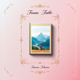 A captivating book cover featuring your picture as the central focus, surrounded by a beautifully designed border that complements the theme of your image