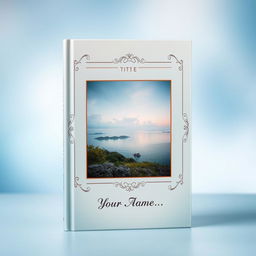 A stunning book cover featuring your picture prominently displayed as the main element