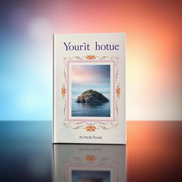 A stunning book cover featuring your picture prominently displayed as the main element