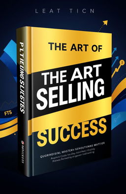 A bold and professional book cover design for 'The Art of Selling Success'