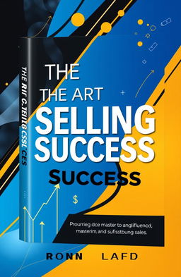 A bold and professional book cover design for 'The Art of Selling Success'