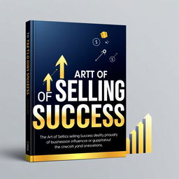 A striking and professional book cover design for 'The Art of Selling Success' that radiates confidence, mastery, and sophistication