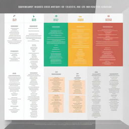 A comparison chart showing improvements in efficiency before and after implementing AI ERP, with metrics like processing time, error rates, and resource utilization being highlighted to emphasize the positive transformation