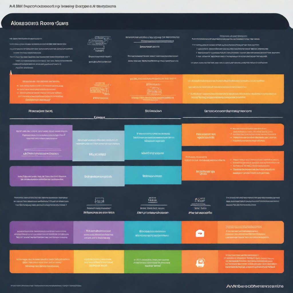 A comparison chart showing improvements in efficiency before and after implementing AI ERP, with metrics like processing time, error rates, and resource utilization being highlighted to emphasize the positive transformation