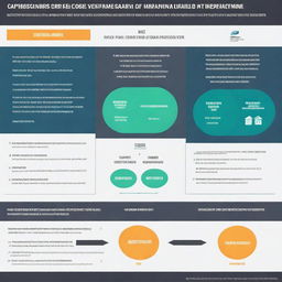 A comparison chart showing improvements in efficiency before and after implementing AI ERP, with metrics like processing time, error rates, and resource utilization being highlighted to emphasize the positive transformation