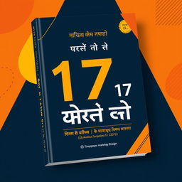 A compelling book cover design for the title 'मार्केटिंग की 17 गुप्त रणनीतियां'