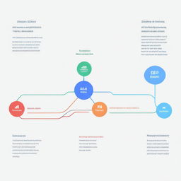 A graphic roadmap depicting the stages of AI ERP implementation, visually representing the journey with milestones for training, security implementation, and continuous monitoring and optimization