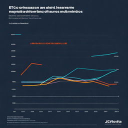 A line chart demonstrating the projected growth of AI ERP adoption, illustrating increasing adoption rates over time, emphasizing the widespread acceptance and integration of AI ERP across different industries