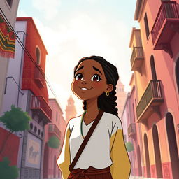 A poignant and beautiful illustration capturing Elara's journey of self-discovery and adoption