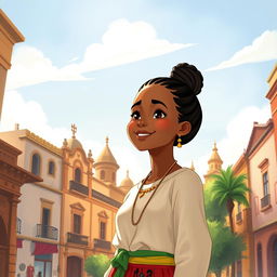 A poignant and beautiful illustration capturing Elara's journey of self-discovery and adoption