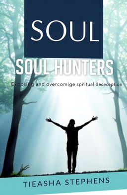 The cover of a spiritual self-help book titled 'Soul Hunters: Exposing and Overcoming Spiritual Deception' by Tieasha Stephens