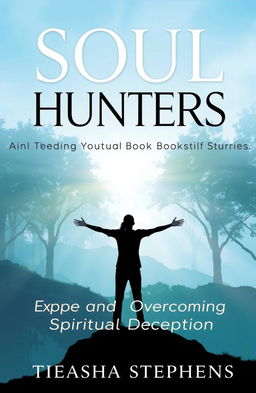 The cover of a spiritual self-help book titled 'Soul Hunters: Exposing and Overcoming Spiritual Deception' by Tieasha Stephens