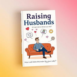 An imaginative and engaging book cover for 'Raising Husbands', designed to evoke curiosity and interest