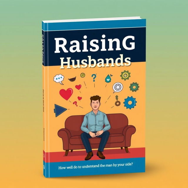 An imaginative and engaging book cover for 'Raising Husbands', designed to evoke curiosity and interest