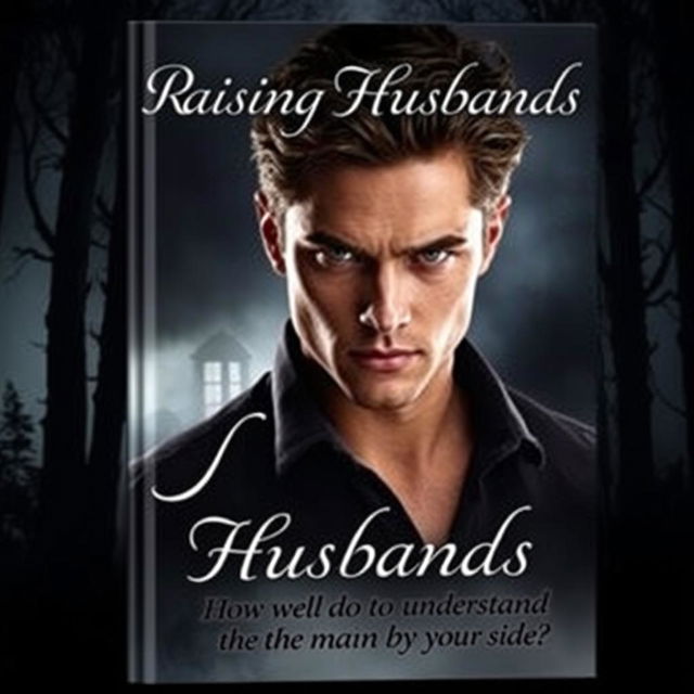 A captivating book cover for 'Raising Husbands' that features an image reminiscent of the dramatic style found in the Twilight series