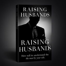 A visually striking book cover for 'Raising Husbands', inspired by the aesthetic of the Fifty Shades of Grey series