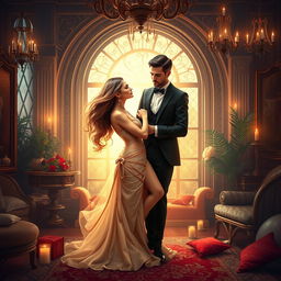 An enchanting book cover design for a captivating story by A