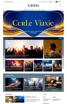 A captivating front page design featuring an elegant layout