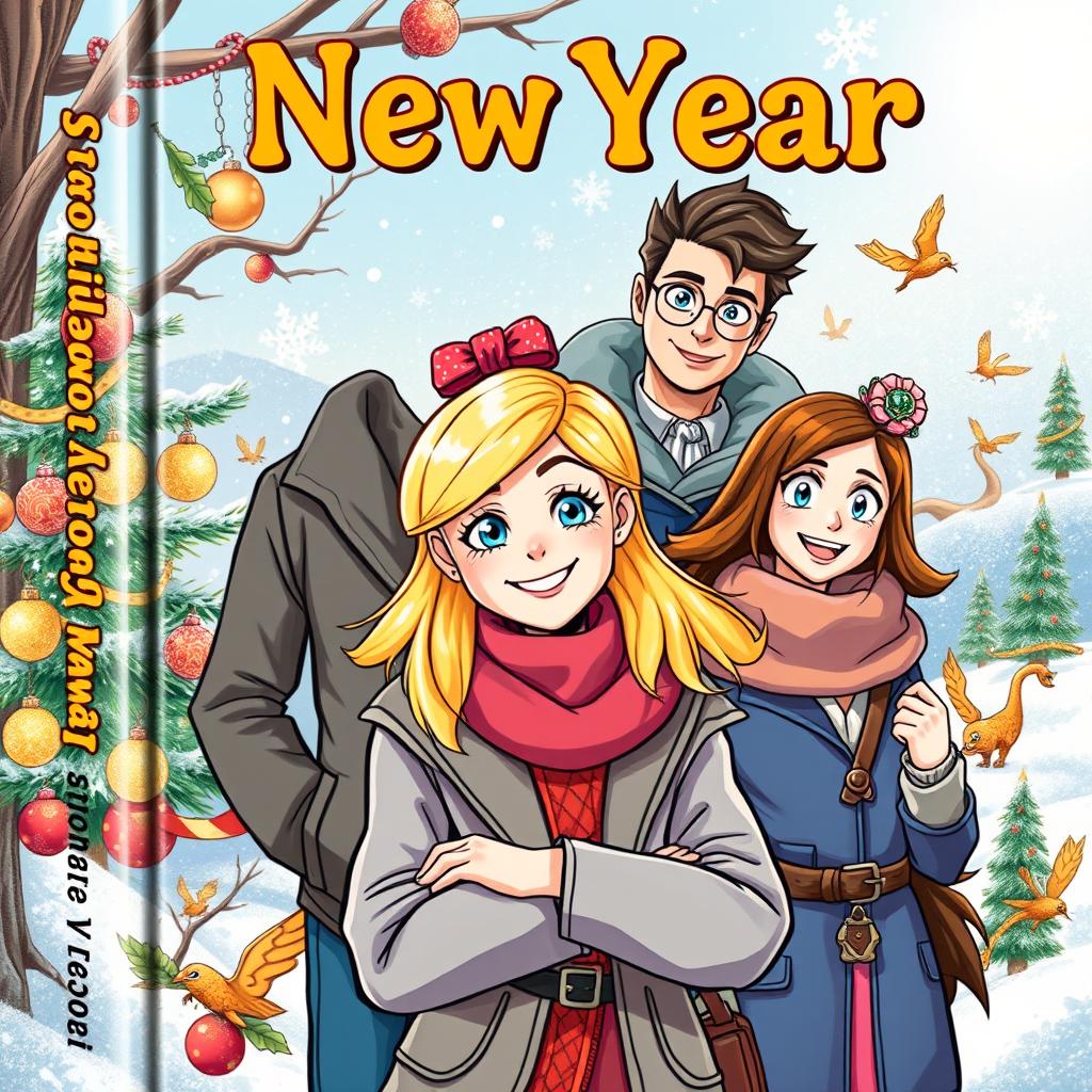 A whimsical book cover for a humorous fantasy novel by A