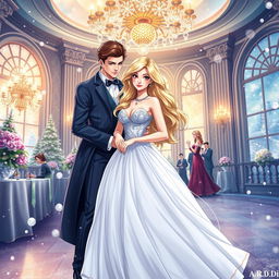 A beautifully illustrated book cover for a fantasy romance novel by A