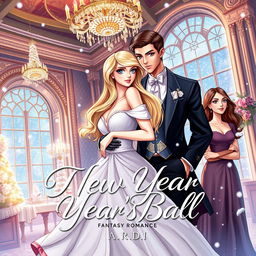 A beautifully illustrated book cover for a fantasy romance novel by A