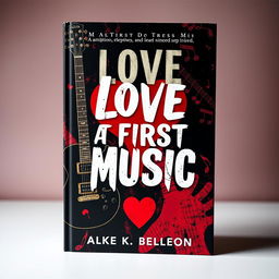 A stunning book cover design inspired by the title "Love At First Music"