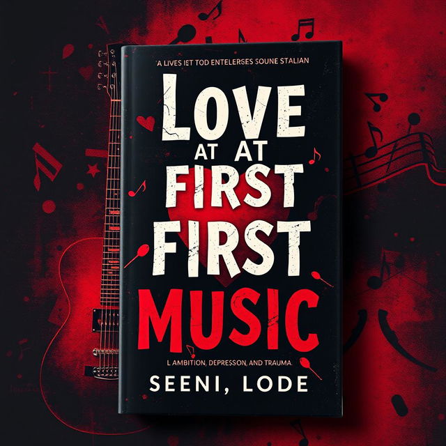 A stunning book cover design inspired by the title "Love At First Music"