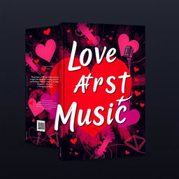 A stunning book cover design inspired by the title "Love At First Music"