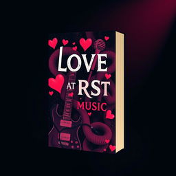 A stunning book cover design inspired by the title "Love At First Music"