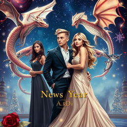 A mesmerizing book cover for a fantasy romance novel by A