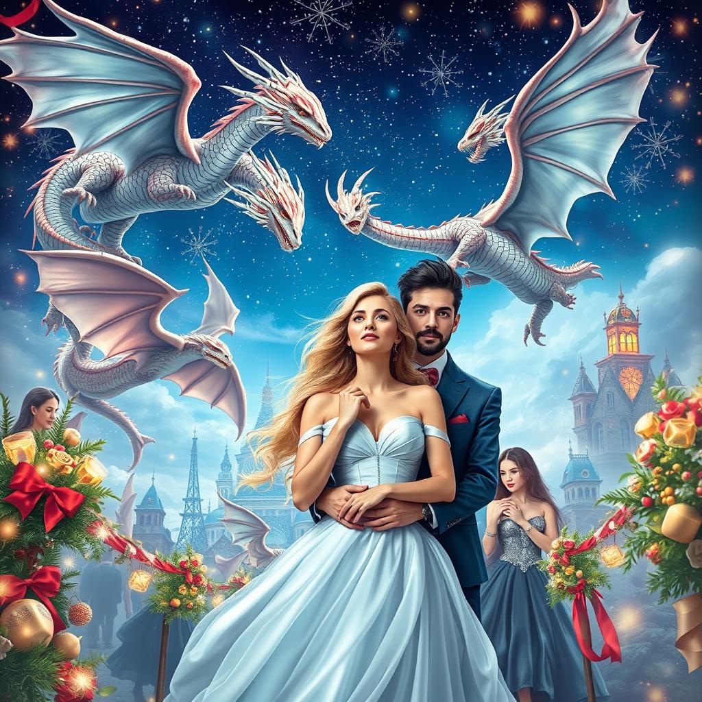 A mesmerizing book cover for a fantasy romance novel by A