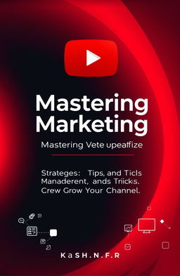 A professional e-book cover design focusing on YouTube marketing