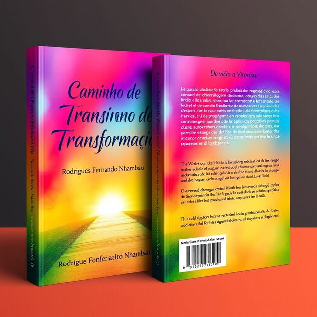 A visually striking book cover design featuring vibrant colors representing transformation and growth