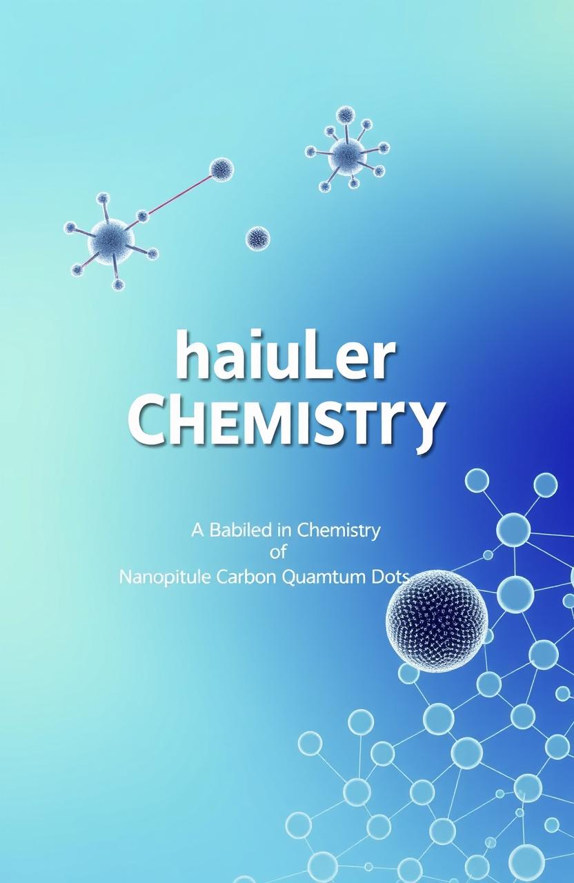 A detailed and informative thesis cover for a Bachelor's degree in Chemistry, focusing on nanoparticles and carbon quantum dots