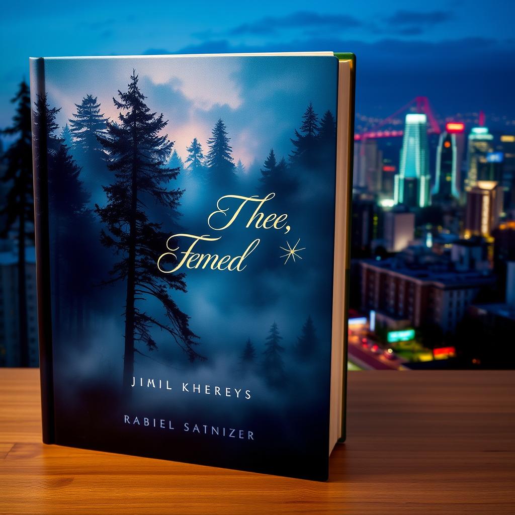 A visually striking book cover featuring two distinct yet complementary images, one on the left and one on the right