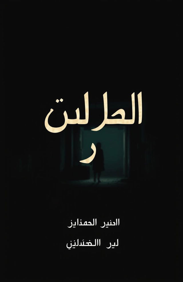 A hauntingly captivating book cover design featuring the title 'جثة زانية' prominently displayed in bold Arabic typography