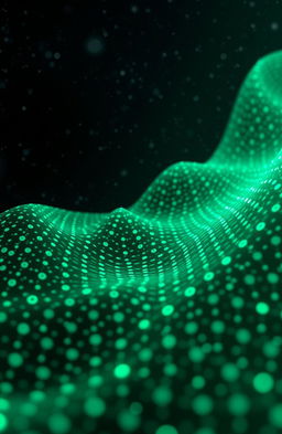 Green-blue carbon quantum dots with a structured graphene appearance, showcasing intricate patterns that resemble the lattice structure of graphene