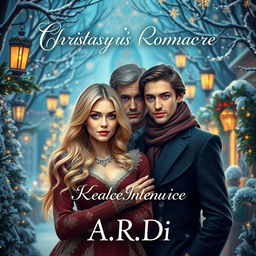 An enchanting book cover for a fantasy romance featuring a blonde woman and a brunette woman