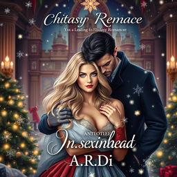 A captivating book cover for a fantasy romance featuring a blonde woman and a brunette woman, with a frightened man standing protectively behind the blonde