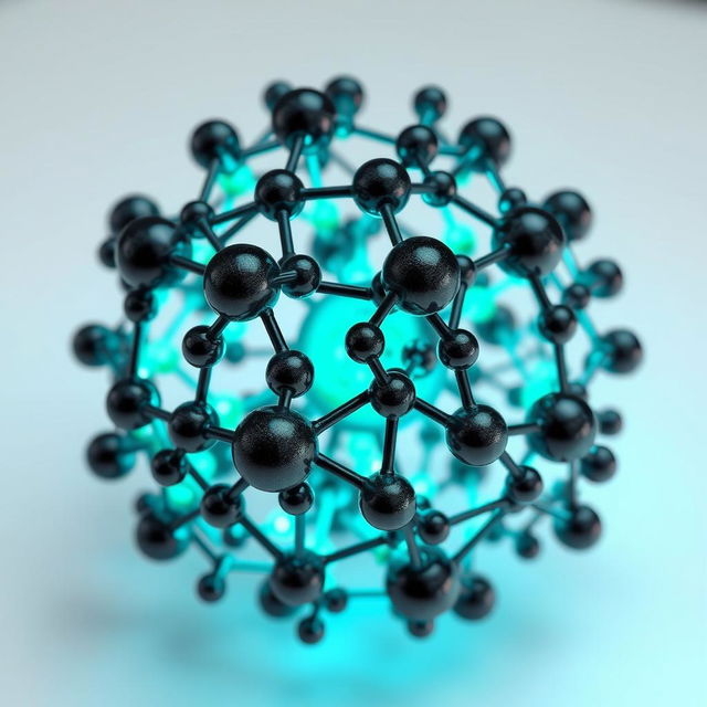 Carbon nanoparticles forming a spherical crystalline network with a combined structure of various layers of graphene, amorphous structures, and graphite fragments