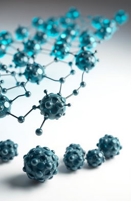 Spherical carbon nanoparticles forming a crystalline network, showcasing a combined structure of multiple graphene layers, amorphous structures, and graphite fragments