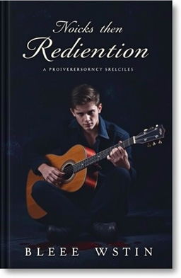 A dark yet classy book cover featuring a young male guitarist sitting in a shadowy, atmospheric setting