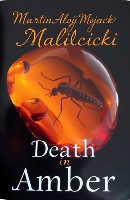 A beautifully crafted piece of amber containing a dead mosquito inside