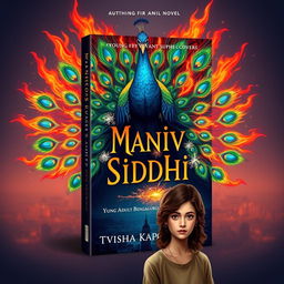 Create a captivating book cover for 'Maniv Siddhi', a young adult fantasy novel that explores themes of self-discovery and supernatural abilities
