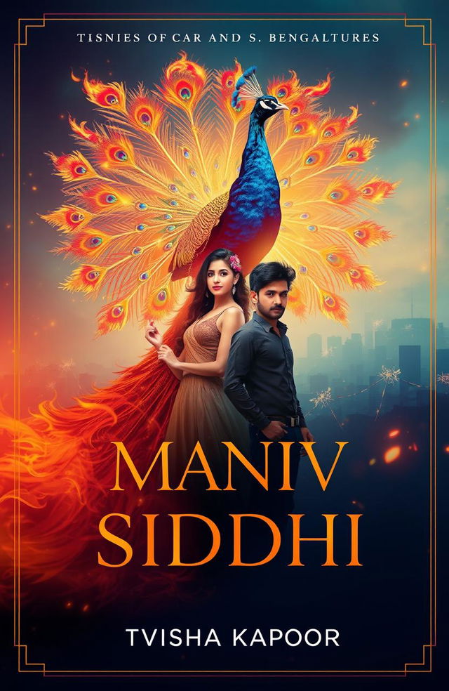 Create a captivating book cover for 'Maniv Siddhi', a young adult fantasy novel focused on self-discovery and supernatural abilities