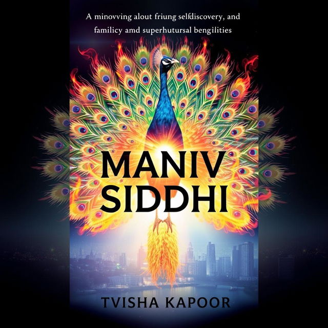 Create a captivating book cover for 'Maniv Siddhi', a young adult fantasy novel about self-discovery and supernatural abilities